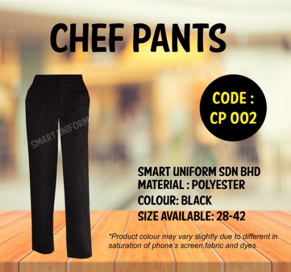 SU- CP002P - CHEF PANT POLYESTER