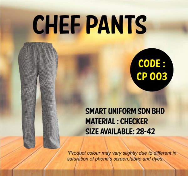 SU- CP003 - CHEF PANT CHECKER