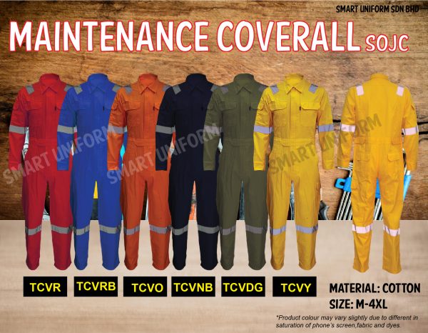 MAINTENANCE COVERALL (6 COLORS) - SOJC