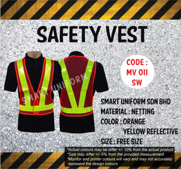 MV011 - READY STOCK SAFETY VEST