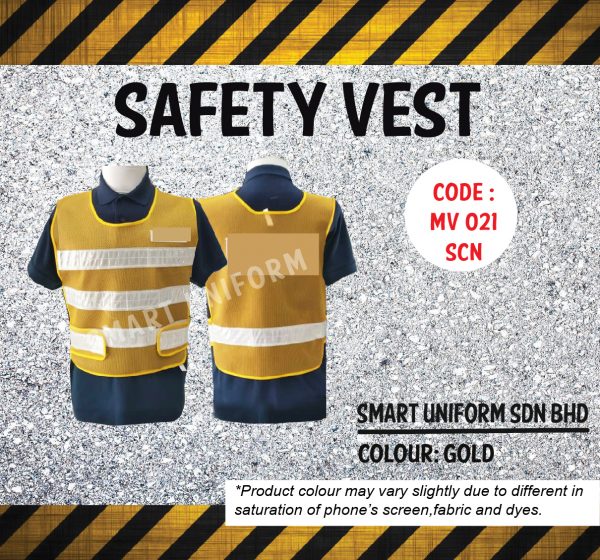 MV021 - READY STOCK SAFETY VEST (DISCONTINUED)