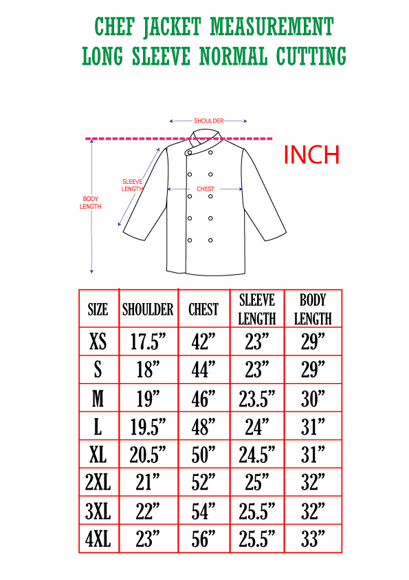 READY STOCK LONG SLEEVE CHEF JACKET NORMAL CUTTING (CU 008) – Smart ...