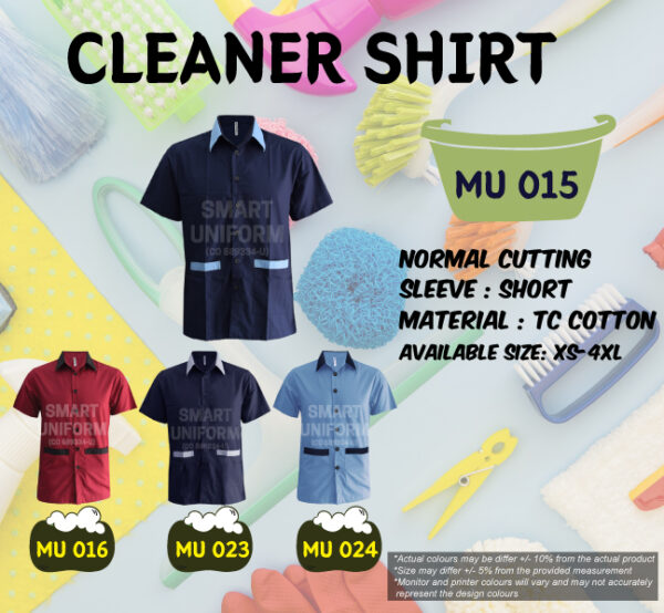 READY STOCK CLEANER SHIRT (MU 015, MU 016, MU 023, MU 024)