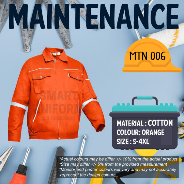 SRS-READY STOCK MAINTENANCE JACKET LONG SLEEVE - Image 2