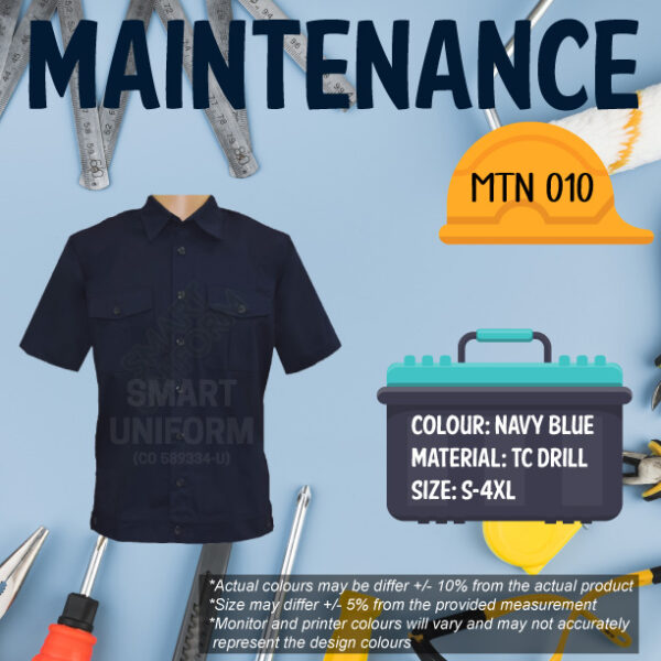 SU-READY STOCK MAINTENANCE JACKET SHORT SLEEVE - Image 2