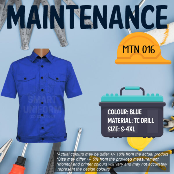 SU-READY STOCK MAINTENANCE JACKET SHORT SLEEVE - Image 3