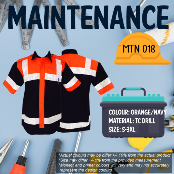MTN018 - MAINTENANCE JACKET SHORT SLEEVE