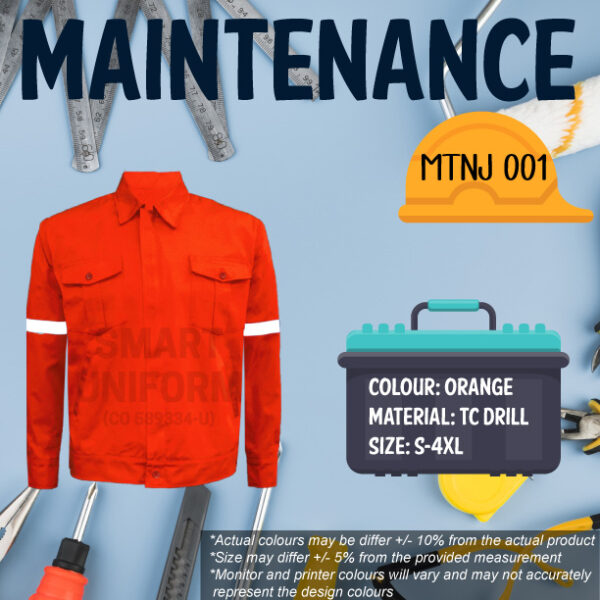 SU-READY STOCK MAINTENANCE JACKET LONG SLEEVE - Image 2