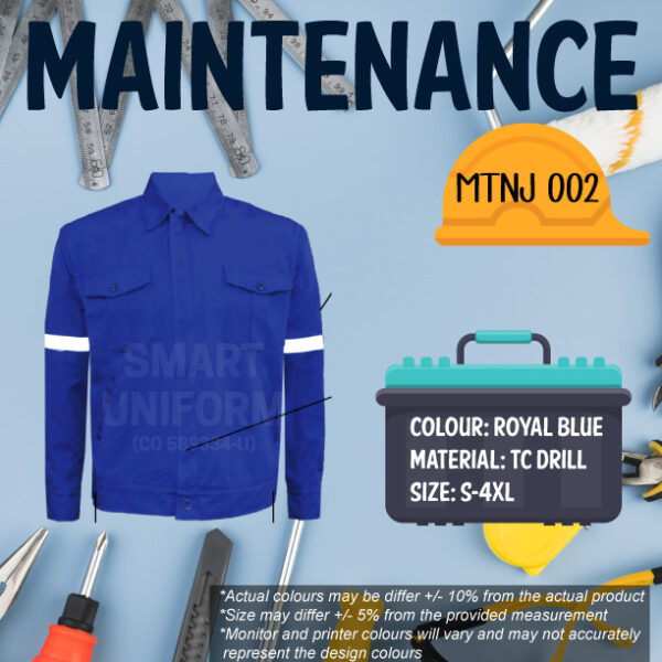 SU-READY STOCK MAINTENANCE JACKET LONG SLEEVE - Image 3