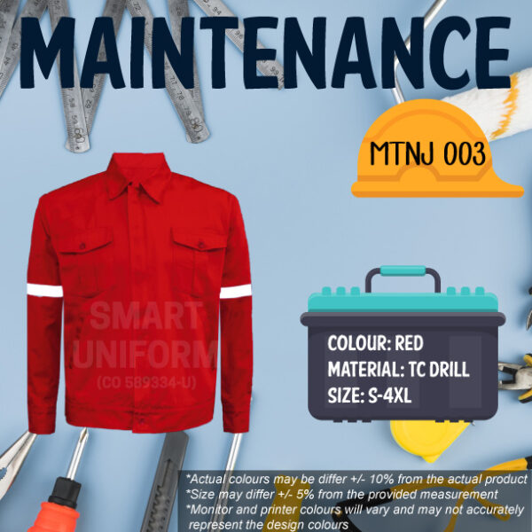 SU-READY STOCK MAINTENANCE JACKET LONG SLEEVE - Image 4