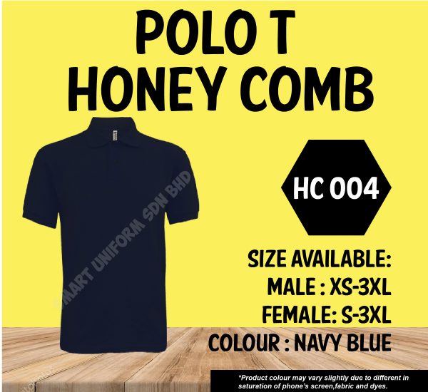 READY STOCK POLO T SHORT SLEEVE - HONEY COMB (11 COLORS) - Image 4