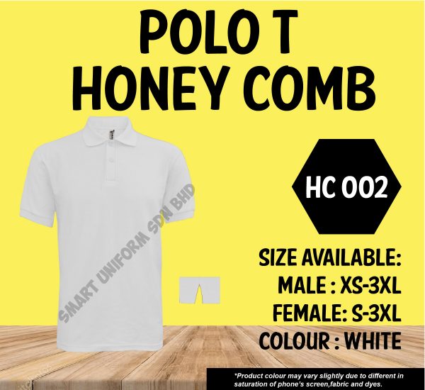 READY STOCK POLO T SHORT SLEEVE - HONEY COMB (11 COLORS) - Image 2