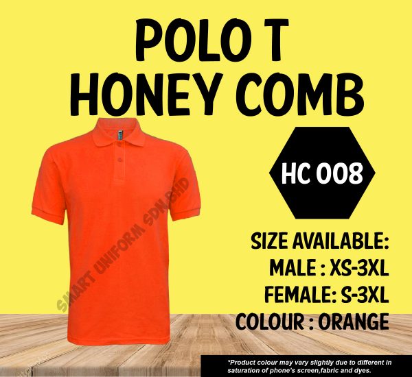 READY STOCK POLO T SHORT SLEEVE - HONEY COMB (11 COLORS) - Image 8