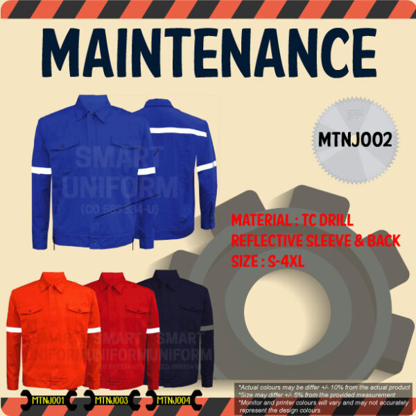 SU-READY STOCK MAINTENANCE JACKET LONG SLEEVE