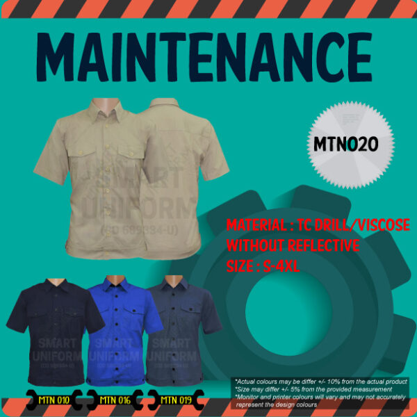 SU-READY STOCK MAINTENANCE JACKET SHORT SLEEVE