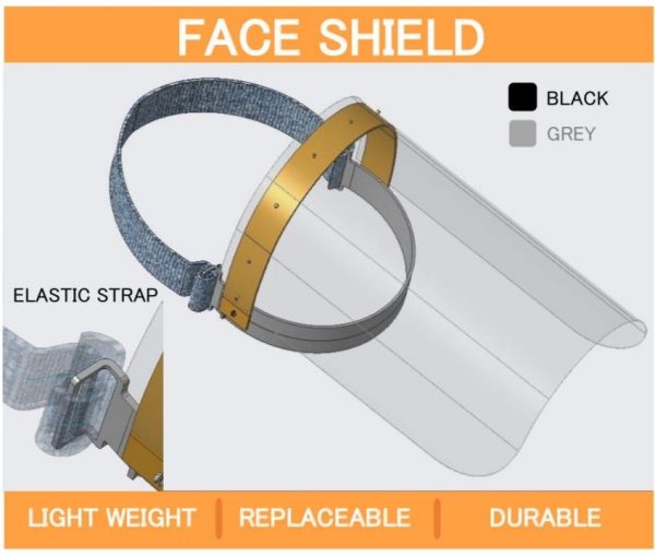Elastic Plastic Face Shield
