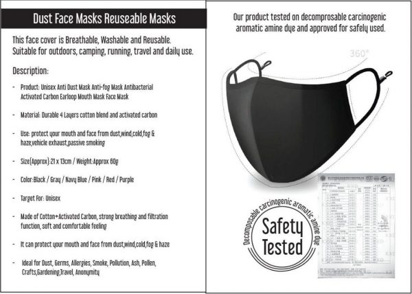 Non Medical Reusable Face Mask - Image 3