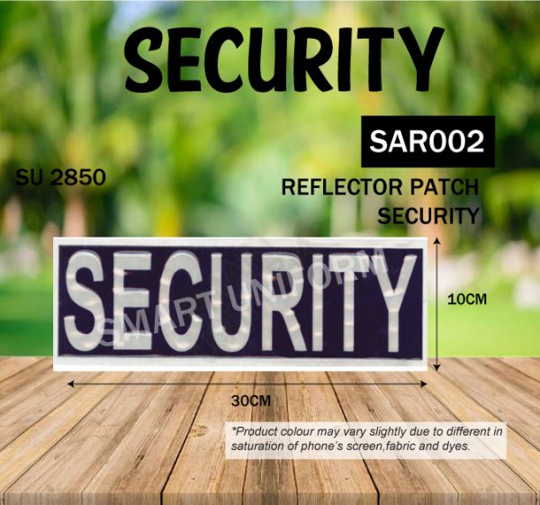 SAR002 - SECURITY ACCESORIES - SECURITY REFLECTIVE PATCH