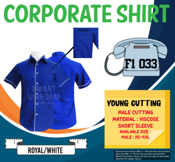 SU-READY STOCK F1 SHIRT YOUNG CUTTING (F1 033, F1 034, F1 035, F1 036) - Image 2