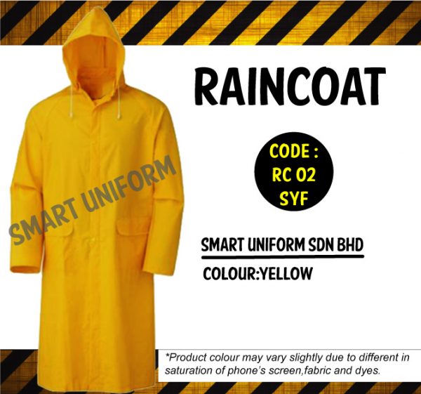 RC02 - READY STOCK RAINCOAT - YELLOW