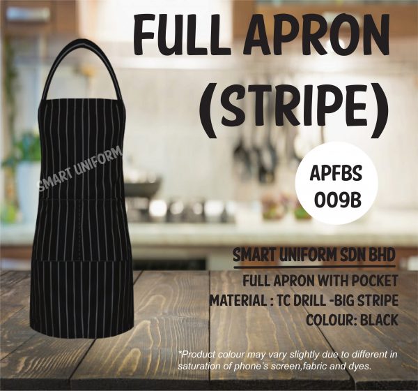 SU- APFBS009B - FULL APRON BIG STRIPE