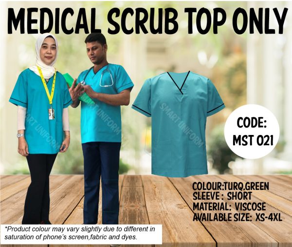 READY STOCK SCRUB TOP ONLY MST 021