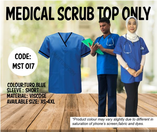 READY STOCK SCRUB TOP MST 017