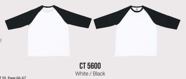 READY STOCK 3/4 SLEEVE COMFY COTTON 100% COTTON (160 GSM) - CT 56