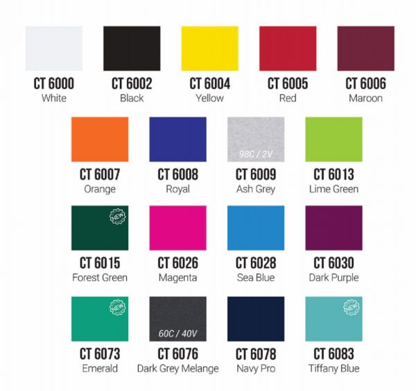READY STOCK ROUND NECK COTTON(180 GSM) - CT 60 - Image 2