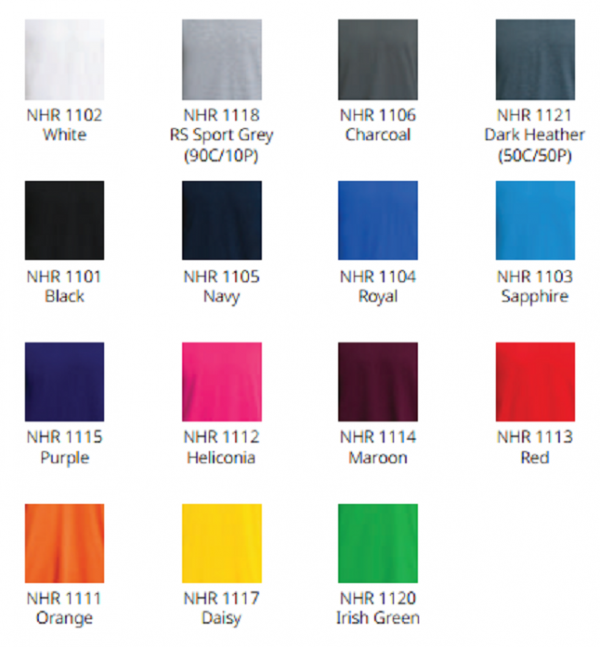Ready stock round neck 100% ring spun cotton - NHR 1100 - Image 3