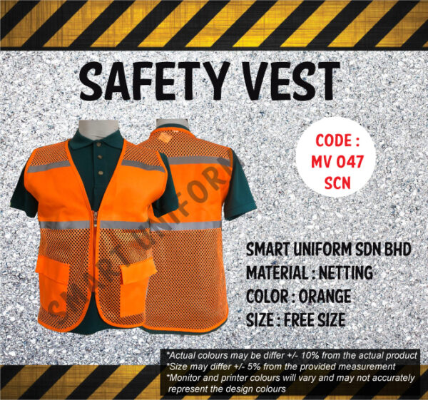SCN- MV047 - READY STOCK SAFETY VEST